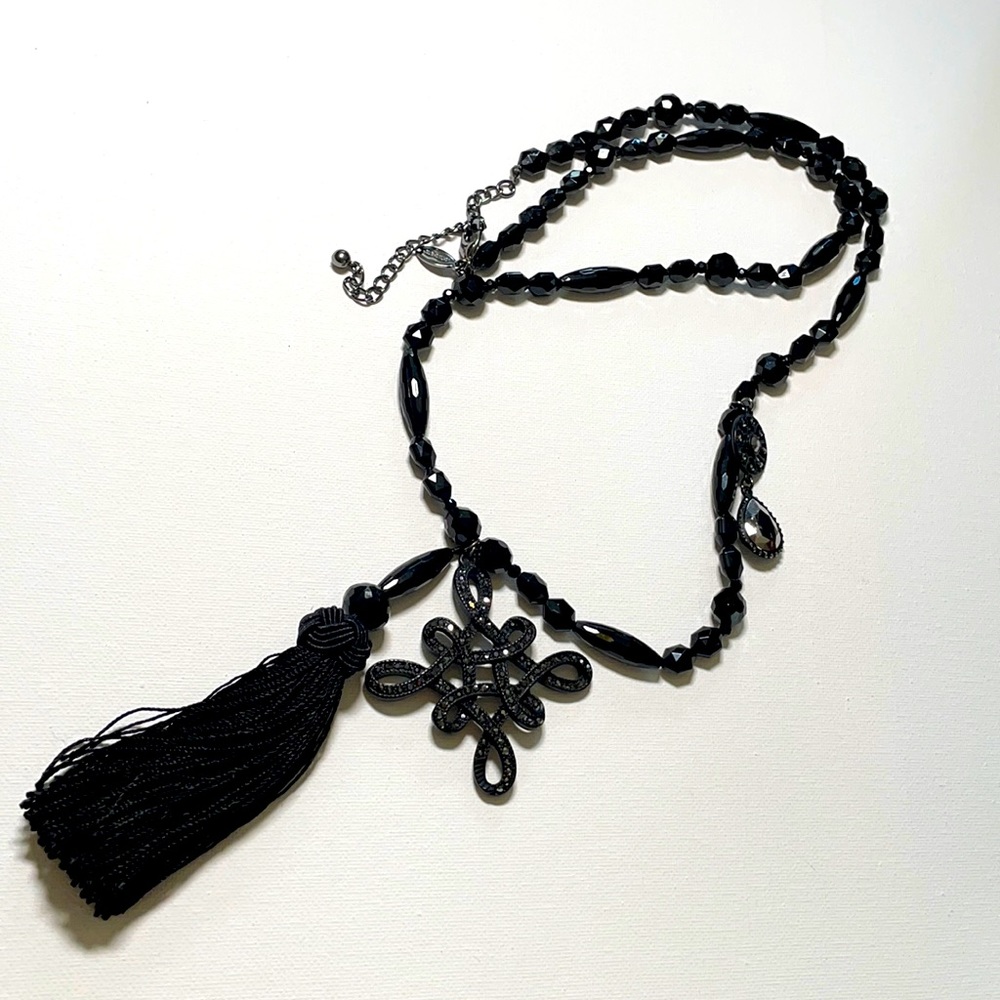 Black Chico’s statement necklace